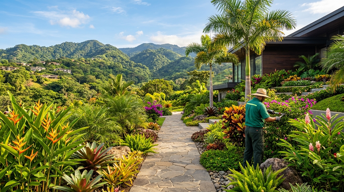 Jardinería en Escazú y Santa Ana: plan de mantenimiento