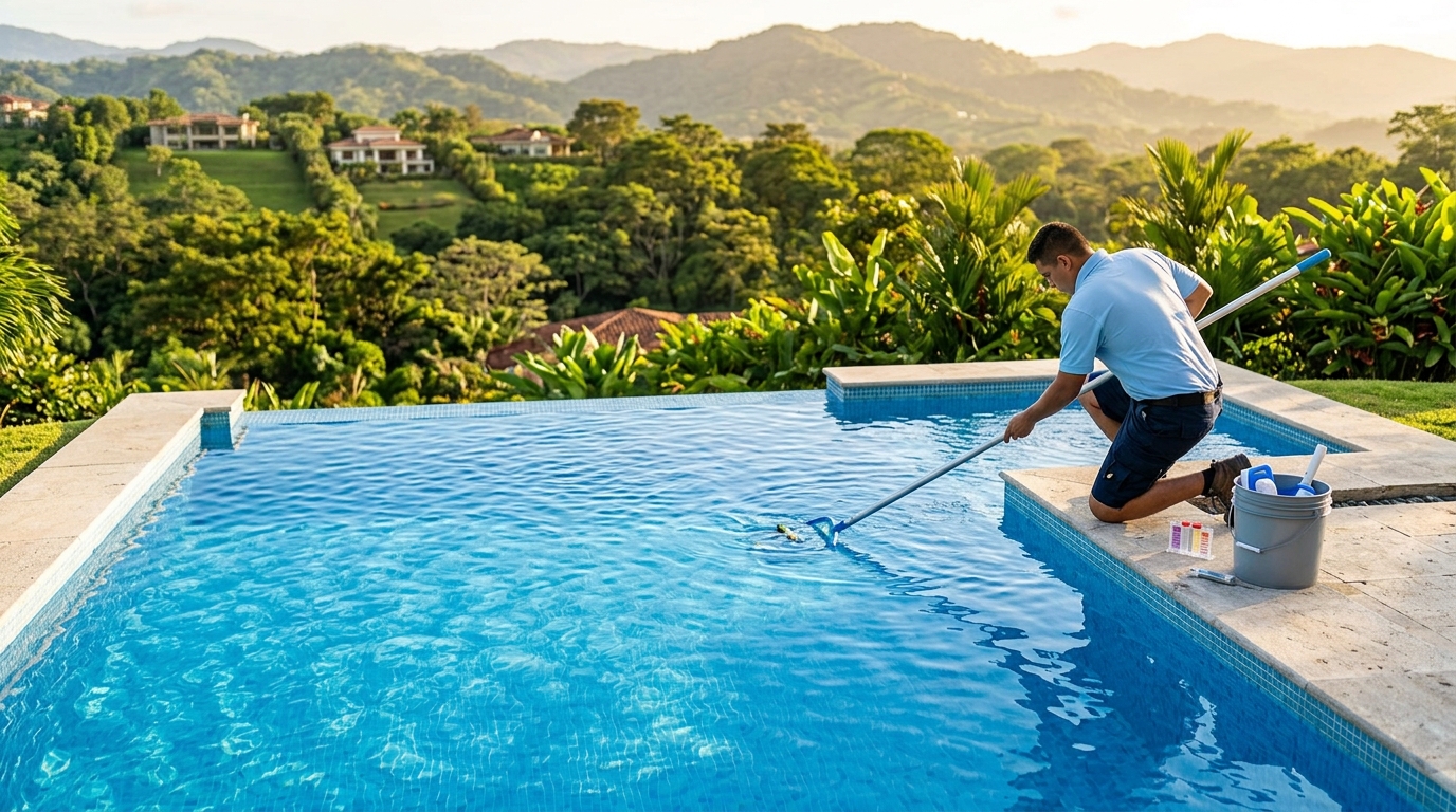 Mantenimiento de piscinas en Escazú y Santa Ana: qué incluye