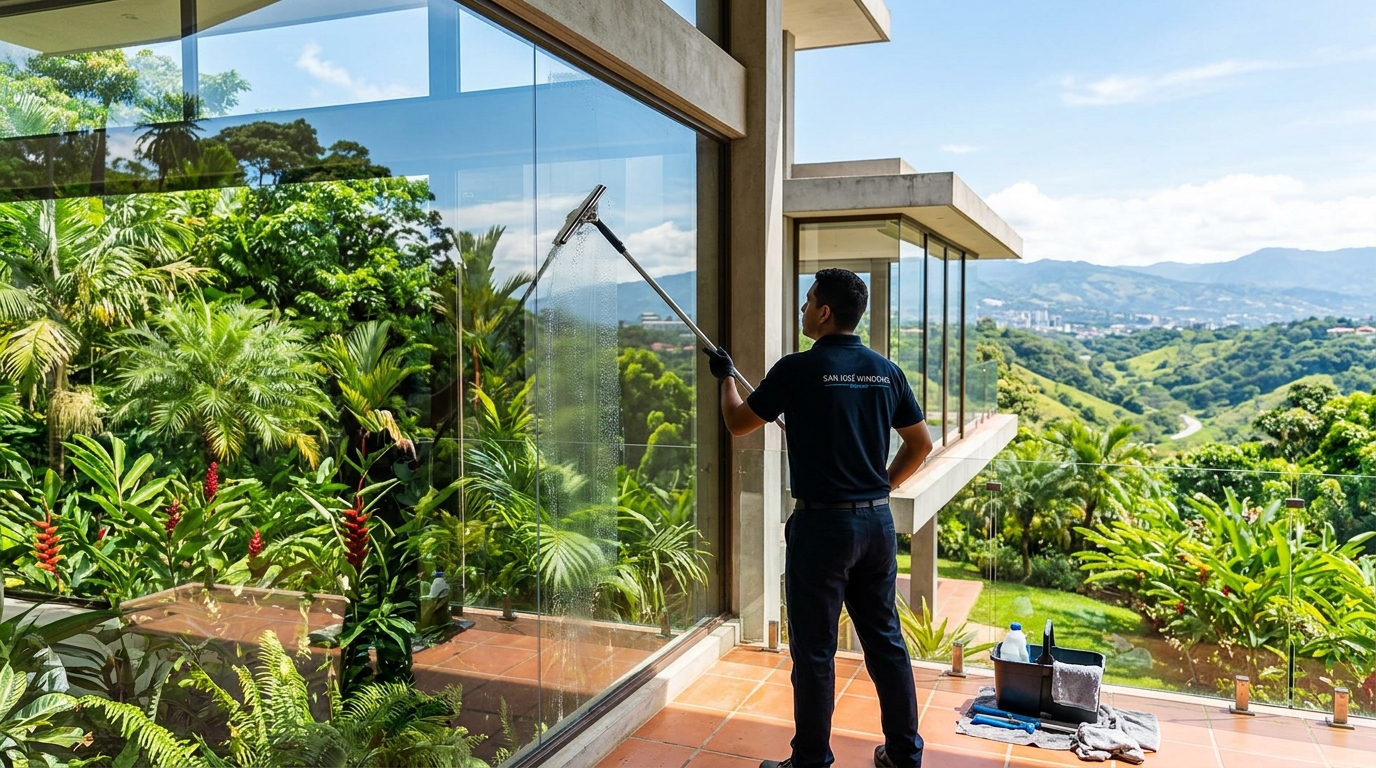 Limpieza de ventanas en San José: cómo cotizar el trabajo