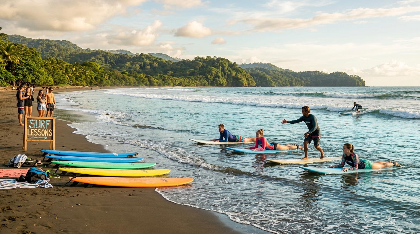 Surf Lessons in Uvita: Private or Group Classes?