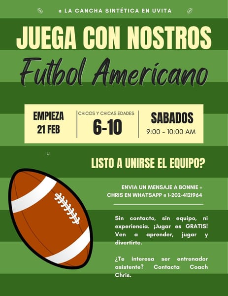 Uvita Flag Football for Kids