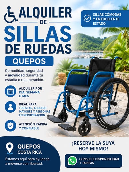 Alquiler sillas de ruedas CHICO