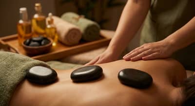 Masaje relajante + masaje de piedras