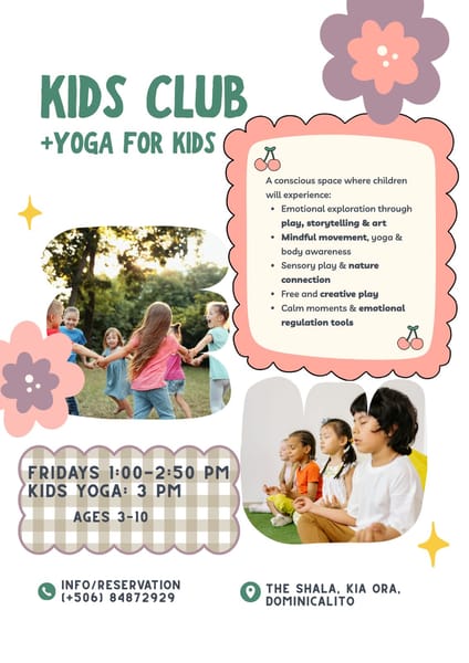 Kids Club (ages 3-10) 