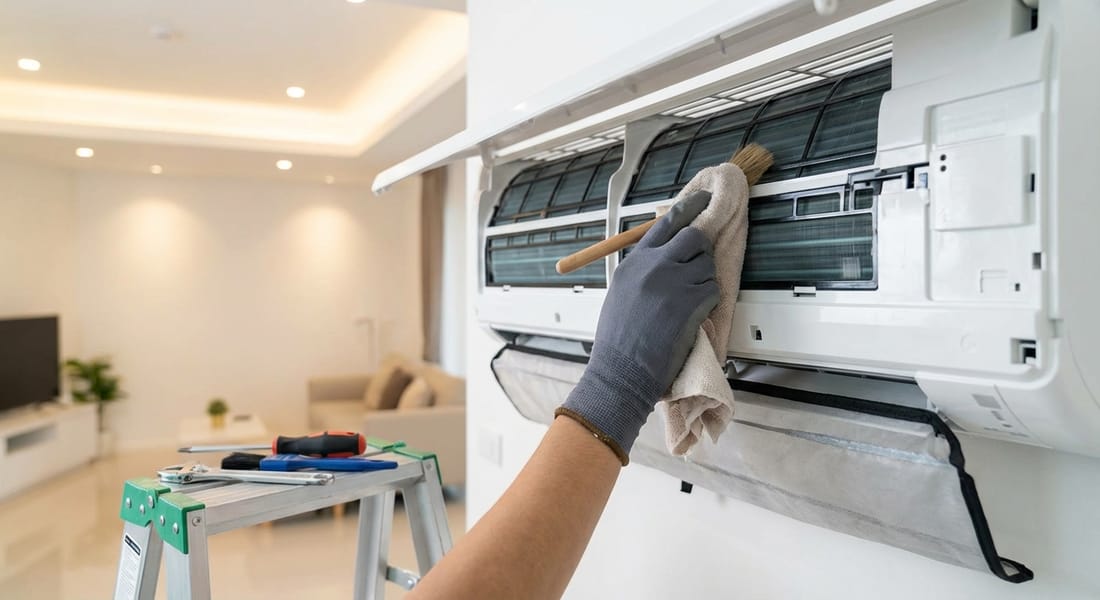 Limpieza de aires acondicionados