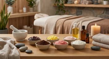 Masaje con exfoliación corporal y acondicionador.