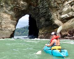 Ventanas Waves & Caves Intermediate Ocean Kayak Tour