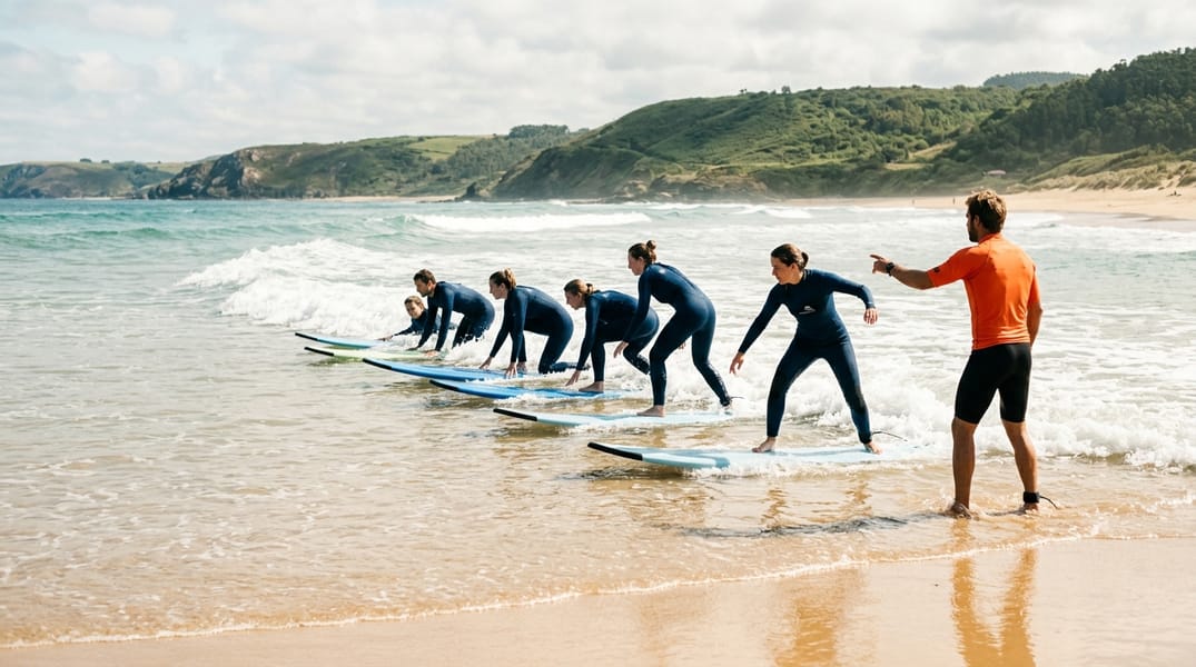 Clases Grupales de Surf
