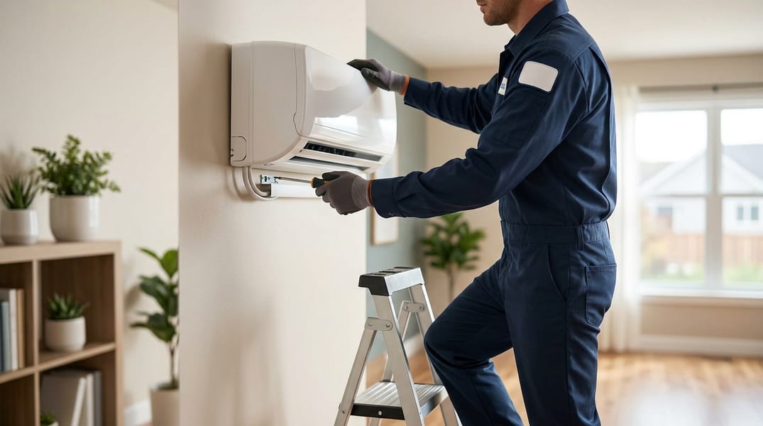 Instalación básica de aire acondicionado