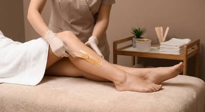 Waxing Half Leg
