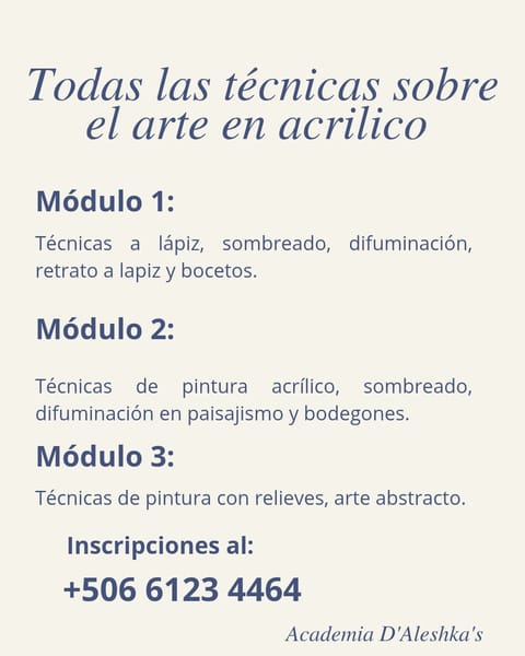 Talleres de dibujo, de pintura, aprendizaje de lectura, costura y bisuteria