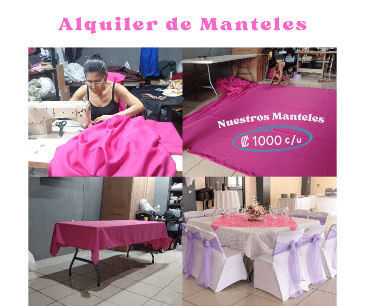 Alquiler de manteles para eventos